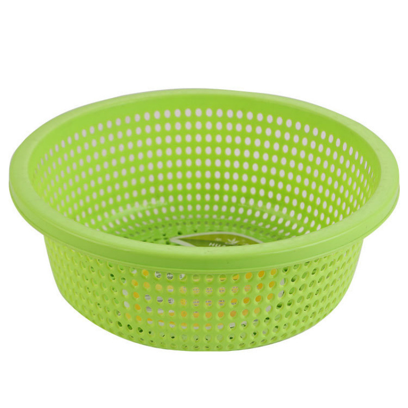 プラスチック排水バスケットキッチン肥厚大型新しい野菜洗濯バスケット家庭用フルーツボウルラウンドフルーツ耐久性|undefined