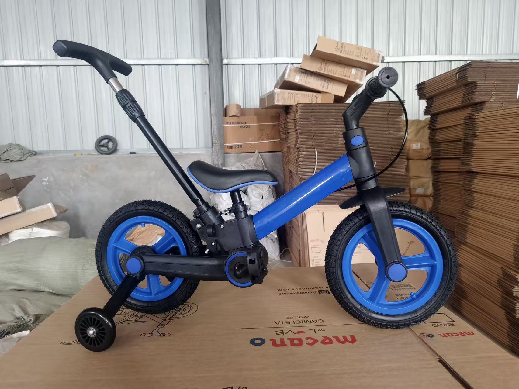 Triciclo Plegable Multifuncional para Niños de Nailon Plegable con Freno de Mano image 16