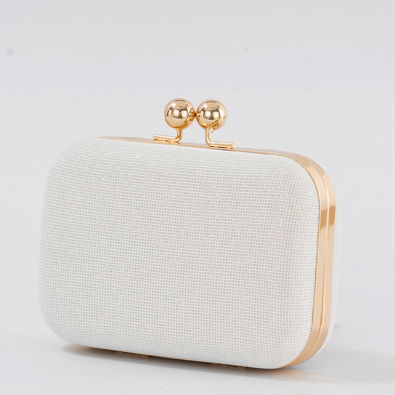 Bolso de noche deslumbrante transfronterizo de fábrica de las mujeres europeas y americanas bolsa de banquete de mano bolsa de cadena de caja pequeña axila