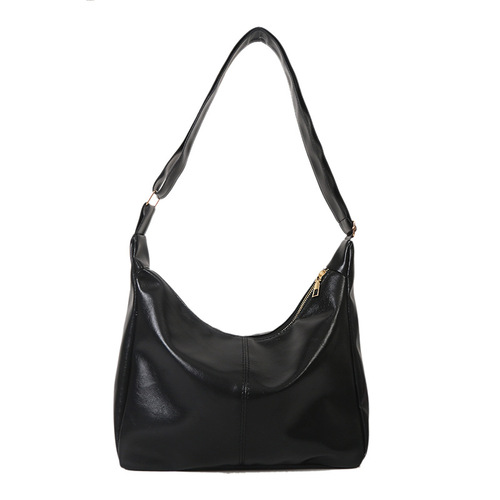 Autumn/Winter Retro Women's  New Arrival Fashion Soft Leather Crossbody Bag Casual Large Capacity Commute Bucket Bag