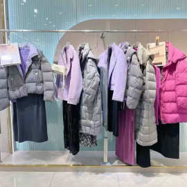 25冬季村上春时尚优雅羽绒服双面尼外套直播实体热卖品牌女装批发