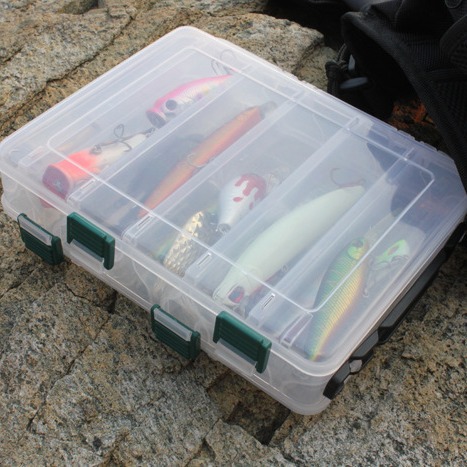 Luya double -layer bait box 20 (27) × 17 × 4.5cm Luya box bait box fishing gear box wholesale accessories box 5