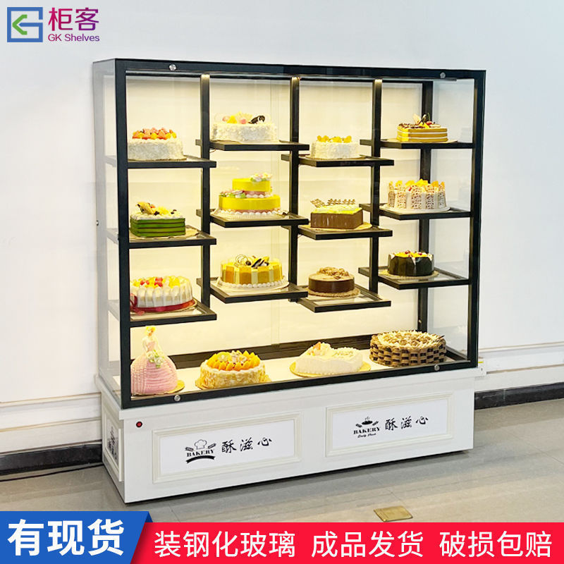生日蛋糕模型展示柜模具店样品展柜玻璃橱窗货架商用面包柜展示架