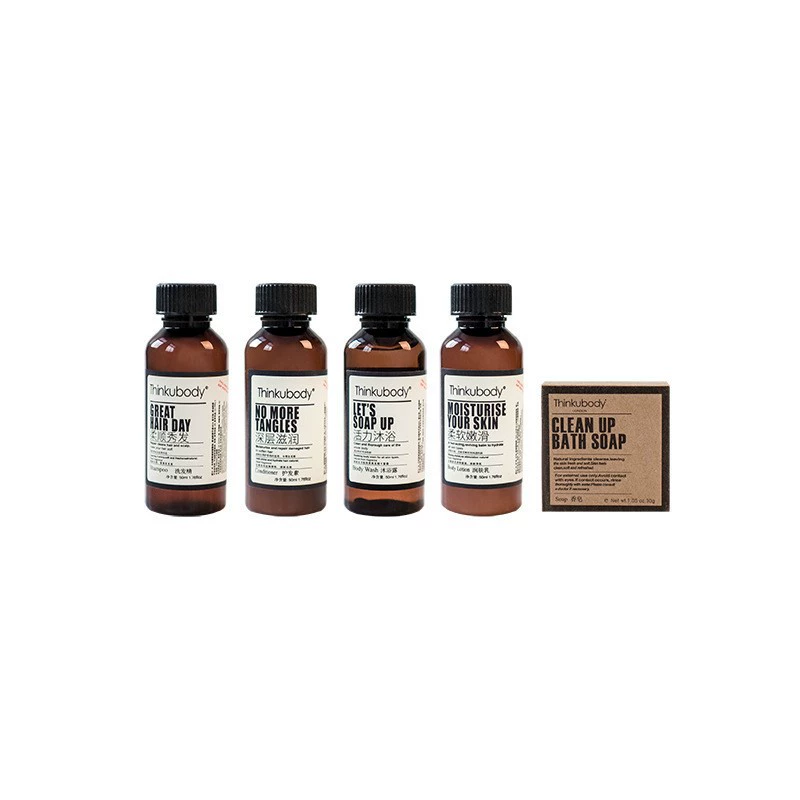 Disposable shampoo for traveling, shower gel for hotel, set, 50 ml