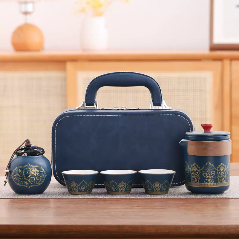 户外便携式旅行茶具套装露营快客杯小套功夫茶具商务伴手礼印logo