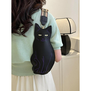 R 57340 Cartoon cat crossbody bag ��ͨС؈�μ�б����羳