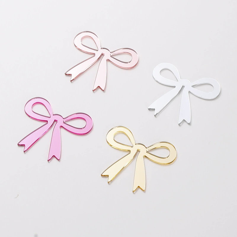  Acrylic multicoloured brand wineglass with bow, pendant for party, (Cross-border trading), high-quality style