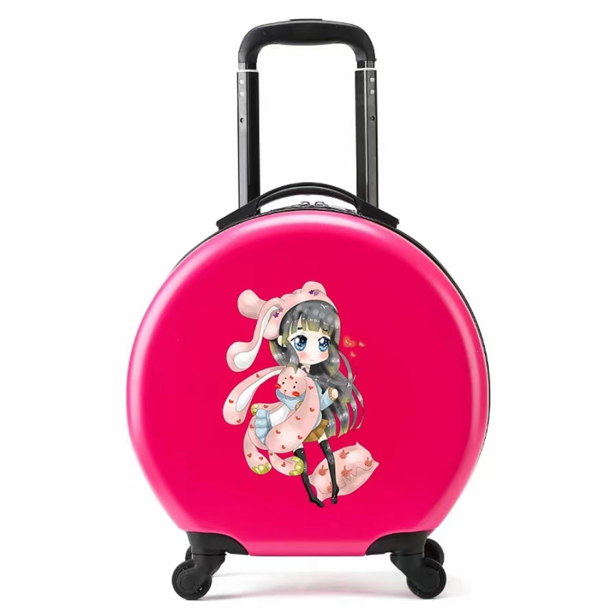 Logotipo impreso de los niños trolley gran capacidad universal rueda equipaje maleta ocio al aire libre fábrica por mayor