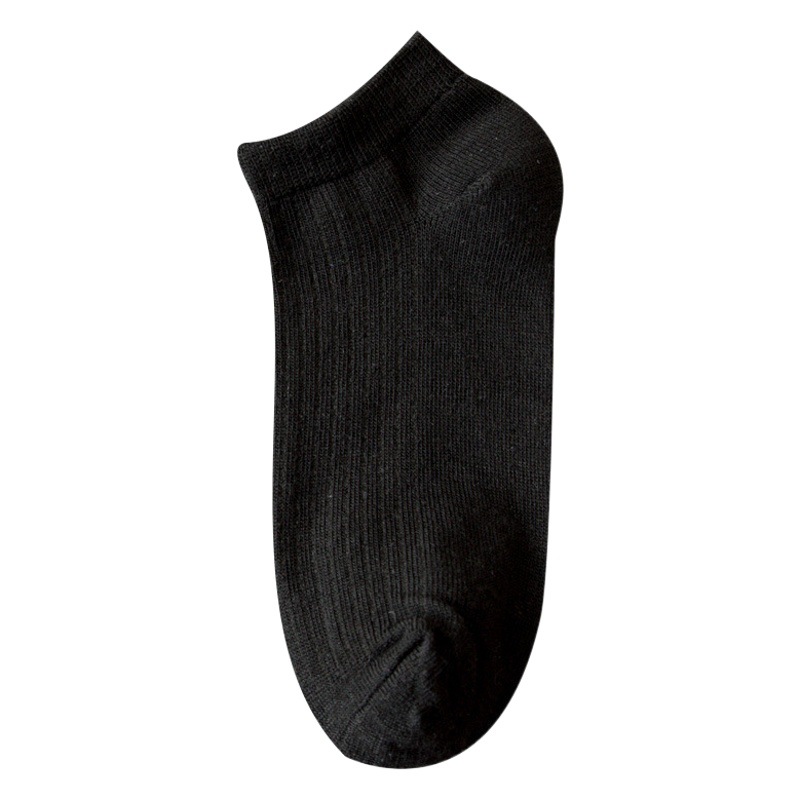Las rayas verticales de los hombres negros clásicos calcetines cortos de corte bajo del todo-partido del estilo minimalista venden al por mayor los calcetines invisibles bajos-top