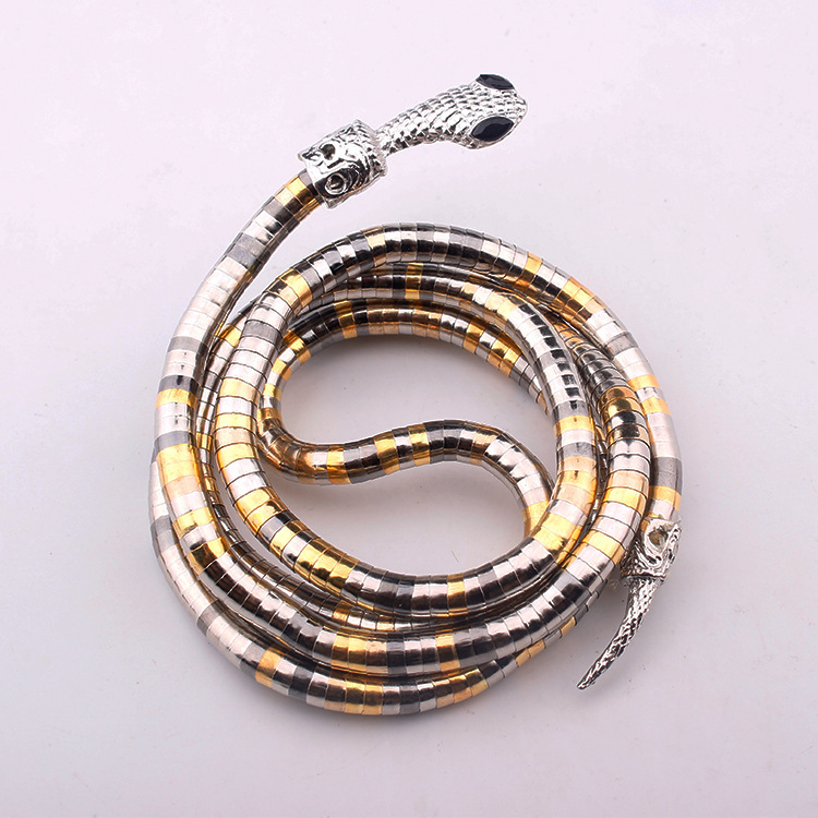 Commuer Serpent Alliage Placage Plaqué Or Femmes Collier Ras De Cou display picture 1