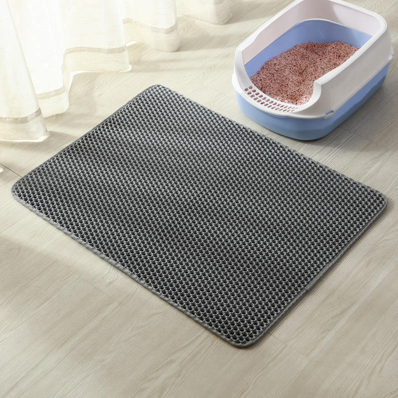 eva double-layer cat litter mat 双层防带出滤控砂垫eva猫砂垫|undefined