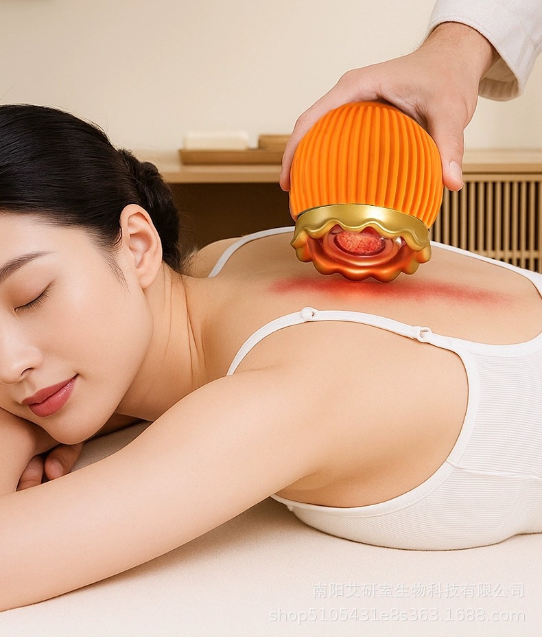 Fire Dragon Cupping Jar Ceramic Moxibustion Tool with Moxa Sticks and Oil for Traditional TCM Warm Therapy overview