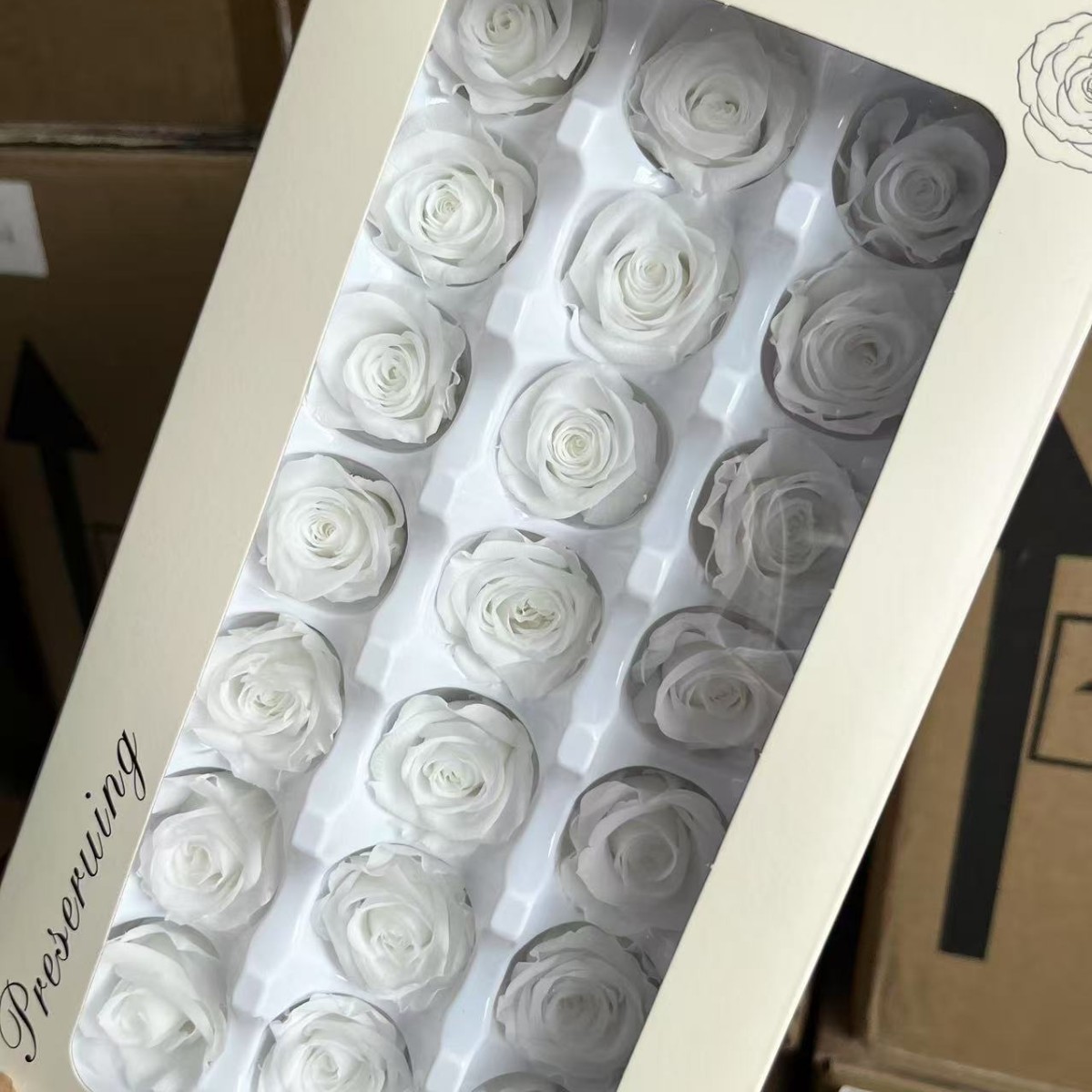 Rosa Preservada B+, Flor Real de 2-3 cm, Día de San Valentín Chino, Flor Preservada al por Mayor, Manualidades, Yunnan 520, Día de la Madre