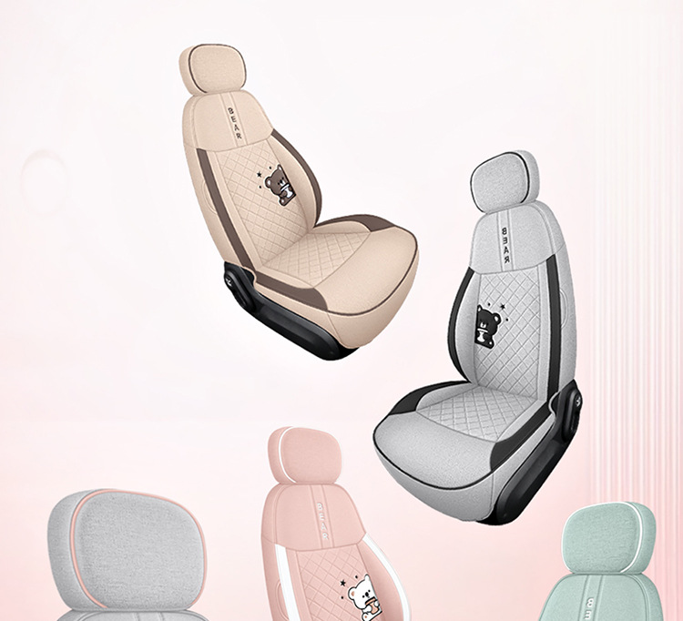 Changan Lumin Waxy Corn Cotton Linen Linen Seat Cover Four-Season Universal Car Seat Cushion Fully Surrounded Breathable Seat Cushion