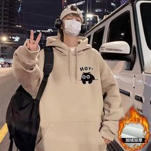 新款重磅连帽卫衣男秋冬季2025新款宽松上衣港风帽衫潮牌男装外套