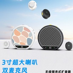 新款无线蓝牙小蜜蜂扩音器无啸叫声音不失真磁吸领夹蓝牙扩音器
