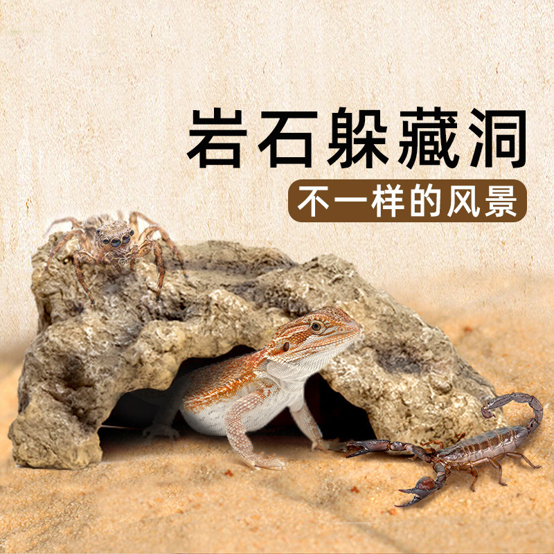 Las mascotas trepadoras evitan la casa, la terraza de la roca, el palacio, la serpiente, la tortuga, el nido, el nido, el lagarto, el árbol, la artesanía de resina