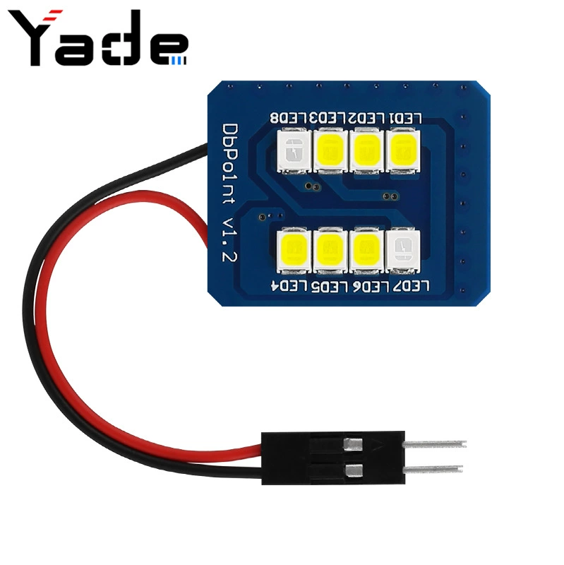 Yade автомобиль светодиодный свет на крыше прикосновение синего 2835 8smd свет для чтения крытый свет багажник свет