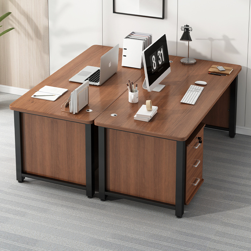 电脑桌台式家用书桌现代简约职员工作台办公桌卧室简易学习写字桌