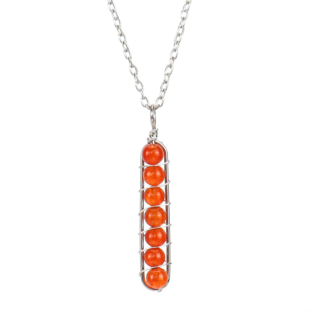 1 Piece Quantity Holiday, Street Occasion Simple Style Geometric Natural Stone Titanium Steel Pendant Necklace