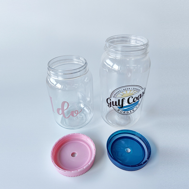 26oz de plástico Mason Cup publicidad creativa taza de agua regalo promocional 700ML paja taza de plástico taza de los PP