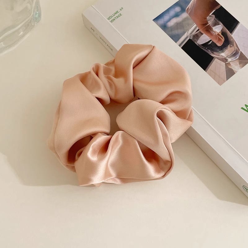 Retro estilo francés cerdo colon anillo de cabello adornamiento de cabello femenino de alta calidad cabello de flores temperamento atado bola correa de cabello super grande