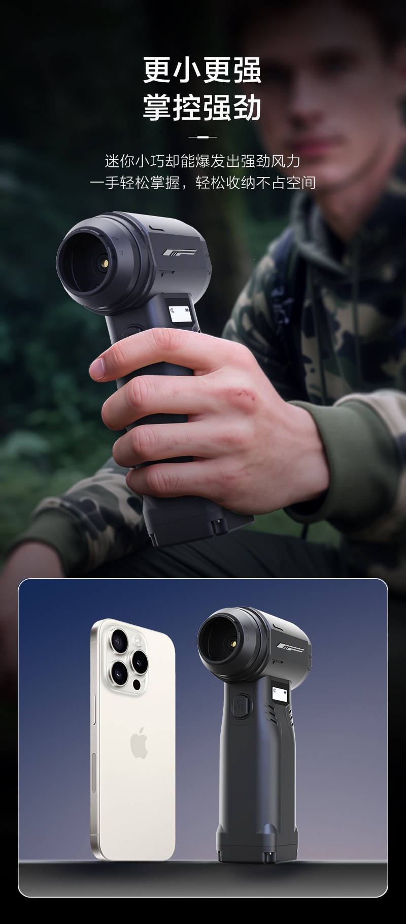 G1 Long-Lasting New Model 40 Motor Violent Fan 500g Wind Pressure High-Power Turbo Dust Removal Tool Dust Blowing Gun