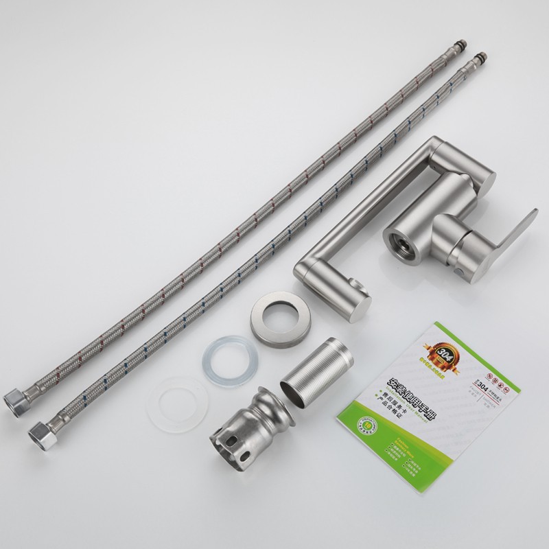 304 acero inoxidable lavabo grifo frío y caliente lavabo