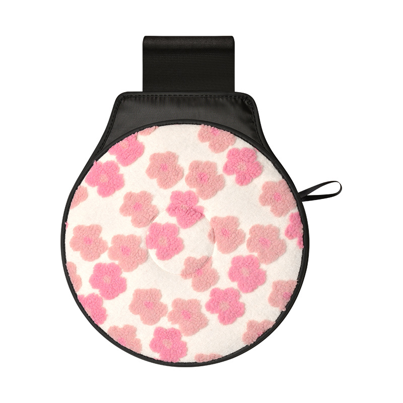 2025 New Floral Lamb Wool Wholesale Car Seat Cushion Cross-Border Cartoon Interior Accessories Winter Single Seat Cushion