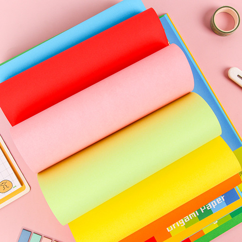 Colorful handmade origami student kindergarten children DIY material paper cutting 10 colors A4 printing paper copy paper wholesale