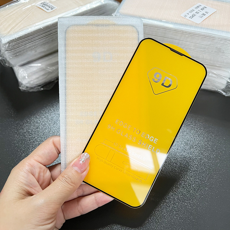 Adecuado para iphone15promax teléfono móvil película templada 9d pantalla de seda 13 Apple 14 Pantalla Completa HD 12 película al por mayor