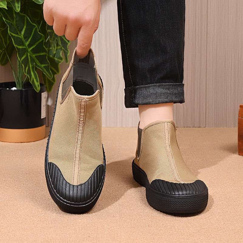 New Three-Proof Shoes, Wear-Resistant Liberation Shoes, Labor Protection Shoes, Outdoor Men's and Women's Workwear High-Top Labor Non-Slip Construction Site Shoes