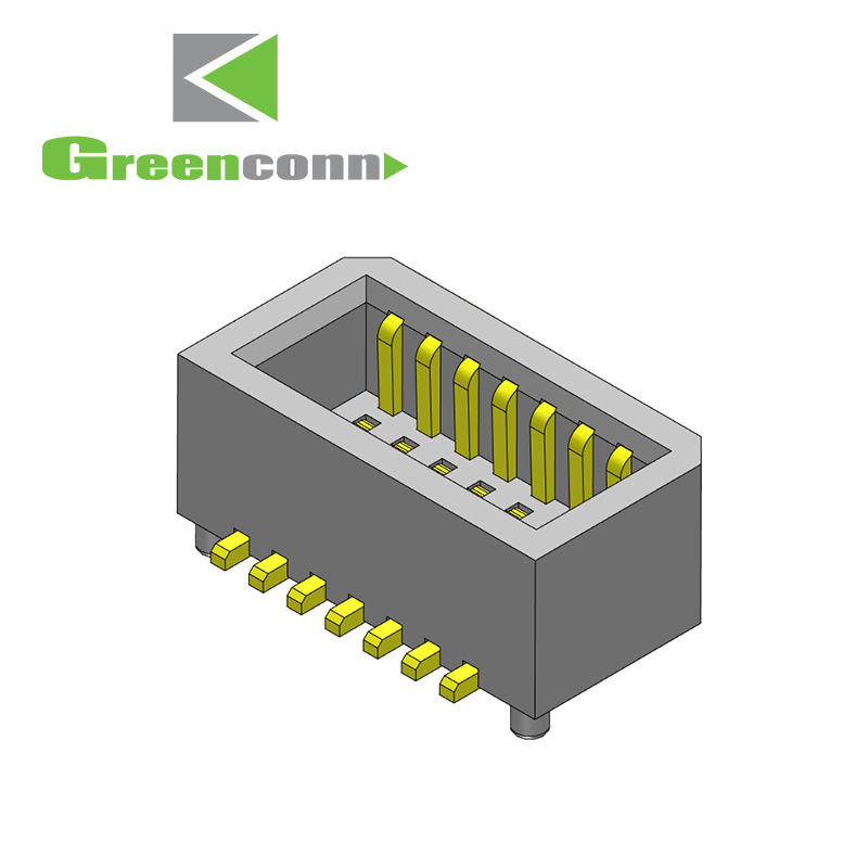 greenconn连接器间距0.80mm双排母座板对板连接器4-25p框口连接器