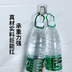 304不鏽鋼掛鈎自粘免打孔強力金屬衛生間掛衣鈎壁掛門後衣帽鈎子