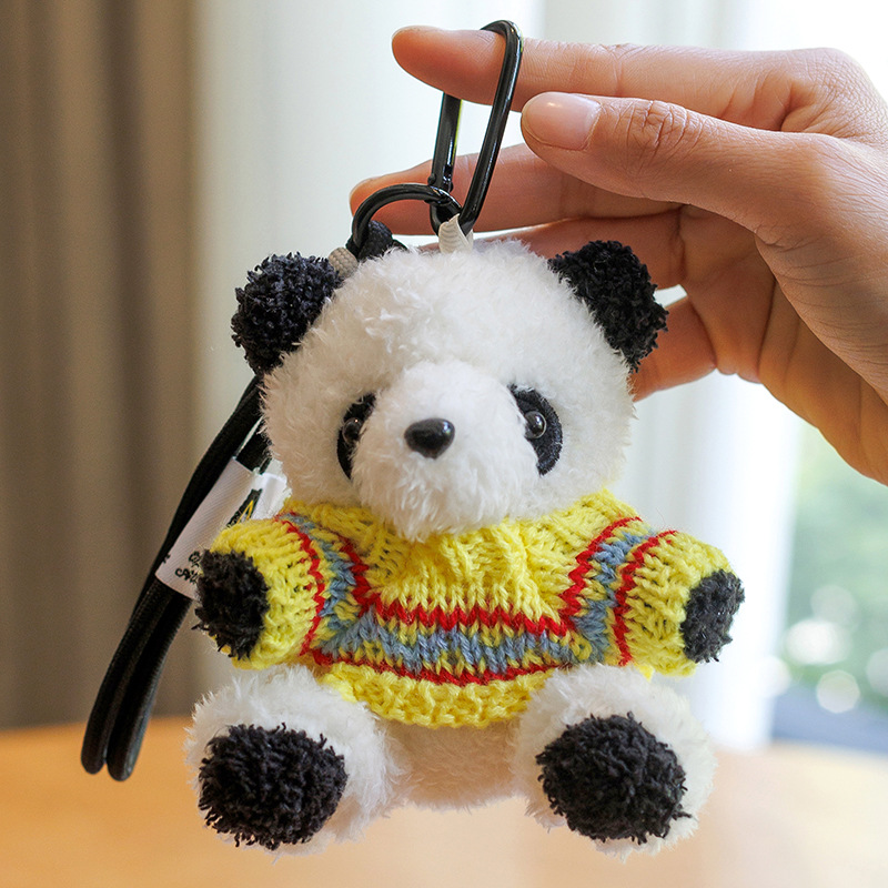 かわいい成都ジャイアントパンダペンダントセーターパンダペンダントクマバッグキーホルダーぬいぐるみ人形女の子