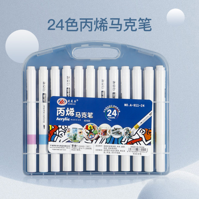 marcador de acrílico pincel de alto valor de pintura pincel de estudiantes impermeable 48 juegos de pincel de color regalos de vacaciones de niños al por mayor