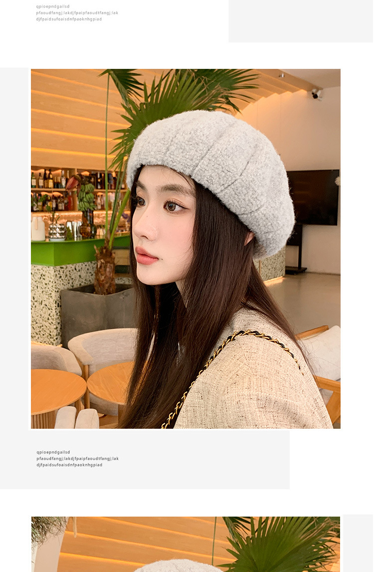 Women's Basic Solid Color Eaveless Beret Hat display picture 6
