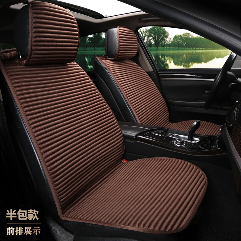 Suitable for all-season use, car seat covers, linen seat cushions, semi-enclosed seat pads, non-slip, full-coverage, health-promoting buckwheat shell for summer