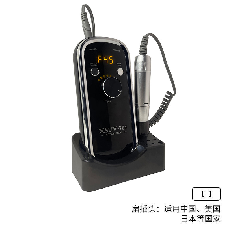 Polizador de uñas portátil transfronterizo 45000RPM Polizador de pulido multifuncional de almacenamiento de energía especial para la tienda de uñas