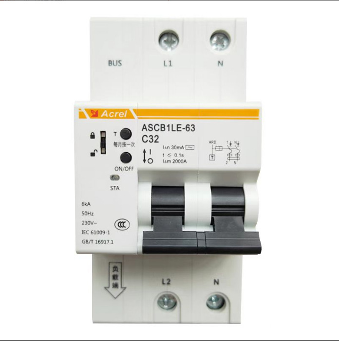 安科瑞ASCB1-63-C32-1P  断路器型号 断路器保护 断路器合闸