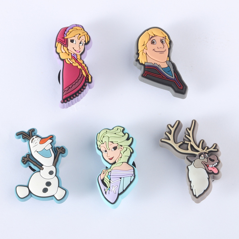 2026 New Frozen Elsa Princess Clogs Shoe Charms DIY Patches Cross-Border In-Stock 2026 New Frozen Elsa Princess Clogs Shoe Charms DIY Patches Cross-Border In-Stock