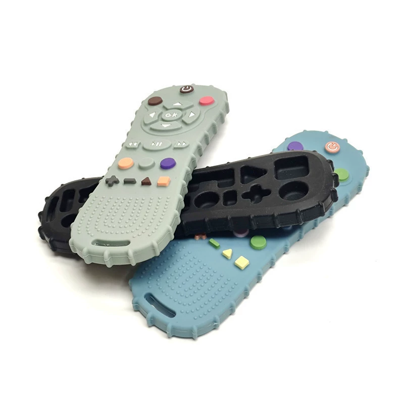 Children's silicone protective teether, appeases gloves, chewy bracelet, toy, Amazon, remote control