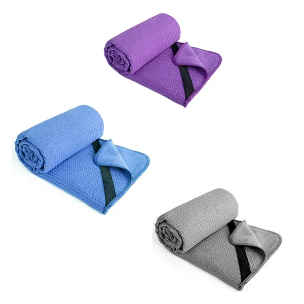 Customizable Logo Yoga Towel, Sweat-Absorbent, Quick-Drying Fitness Mat Towel, Portable Non-Slip Enlarged Yoga Towel