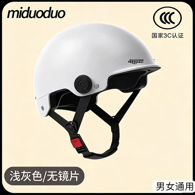 Motosiklet kaskı (dəbilqə), safety helmets, universal motorcycle half-helmets - light-gray-without-lenses-basic-model