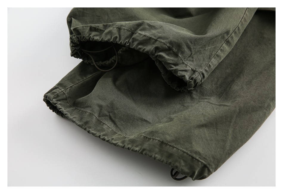 OUSWE China-Chic gewaschene gebrauchte Overalls Herren lockere und vielseitige gerade Freizeithose Deckhose RK67_voghion.com