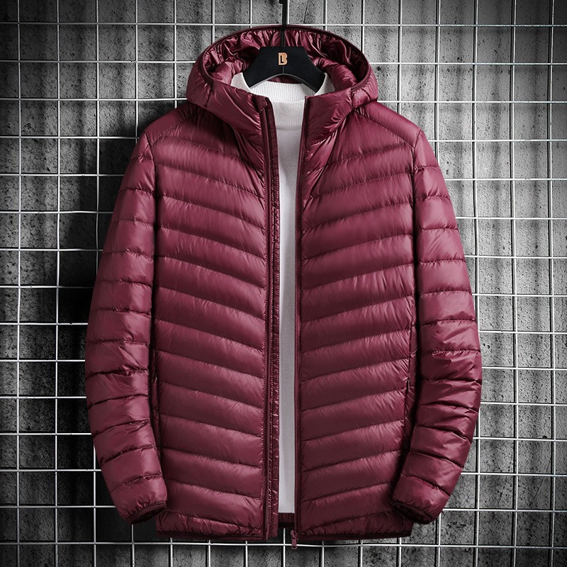 Men's Clothing winter large size men's hooded cotton jacket short light cotton jacket work clothes labor protection small cotton jacket men's clothing_voghion.com