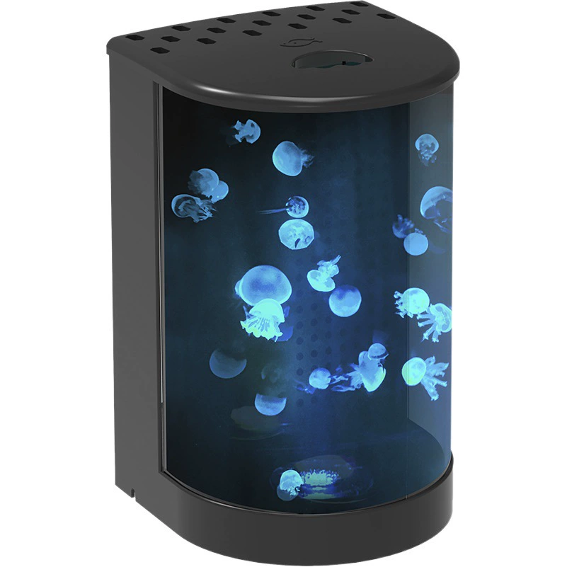 Полукруглый Настольный профессиональный маленький аквариум с медузами аквариум Красная Луна море Луна атлантическая Медуза маленький декоративный аквариум с медузами