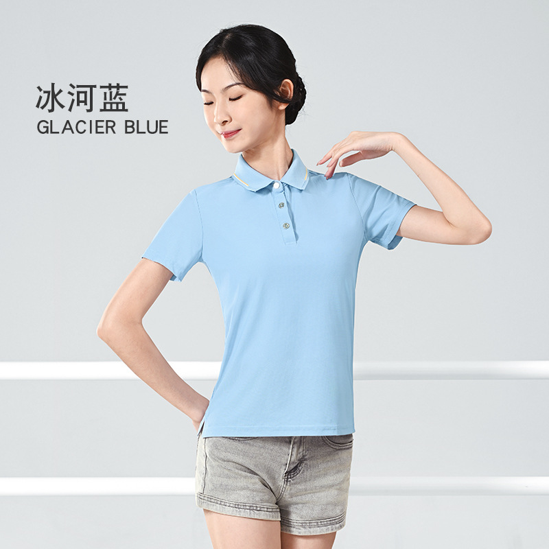 Ropa de trabajo de la empresa Publicidad camisa de polo ropa de trabajo de impresión LOGO ropa camiseta solapa manga corta Camiseta top