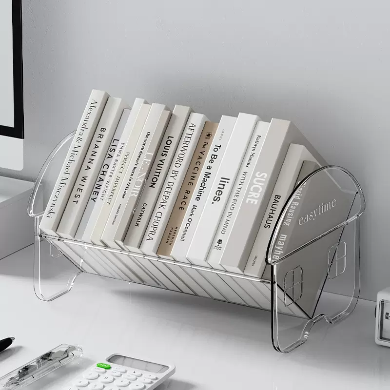 创意桌面书立书本书架办公室杂物文件夹收纳架学生宿舍置物架