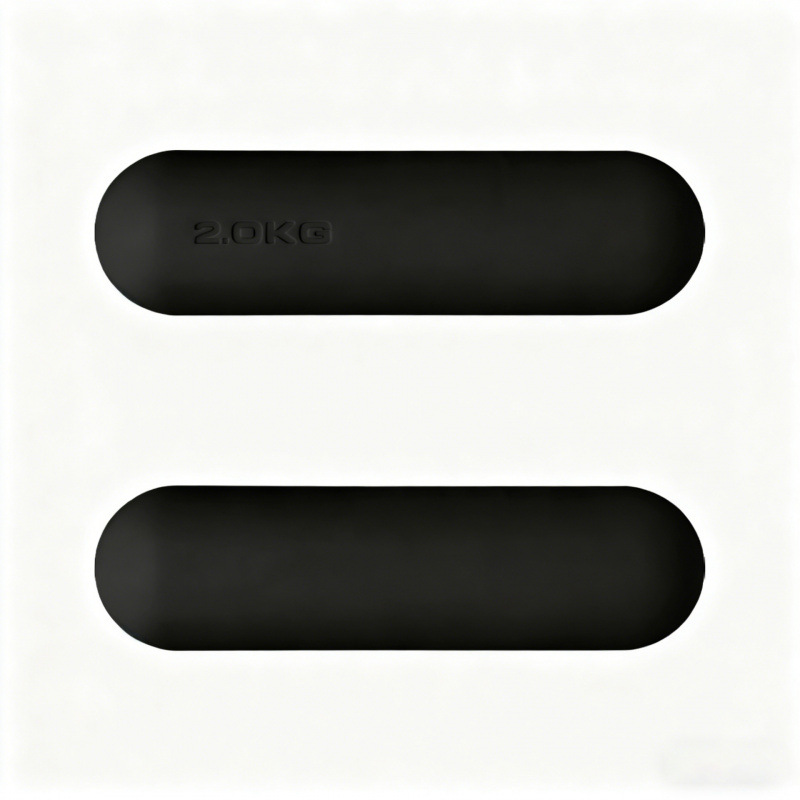 Dumbbell redondo de silicona fijo equipo de fitness yoga pilates entrenamiento de fuerza dumbbell redondo de silicona